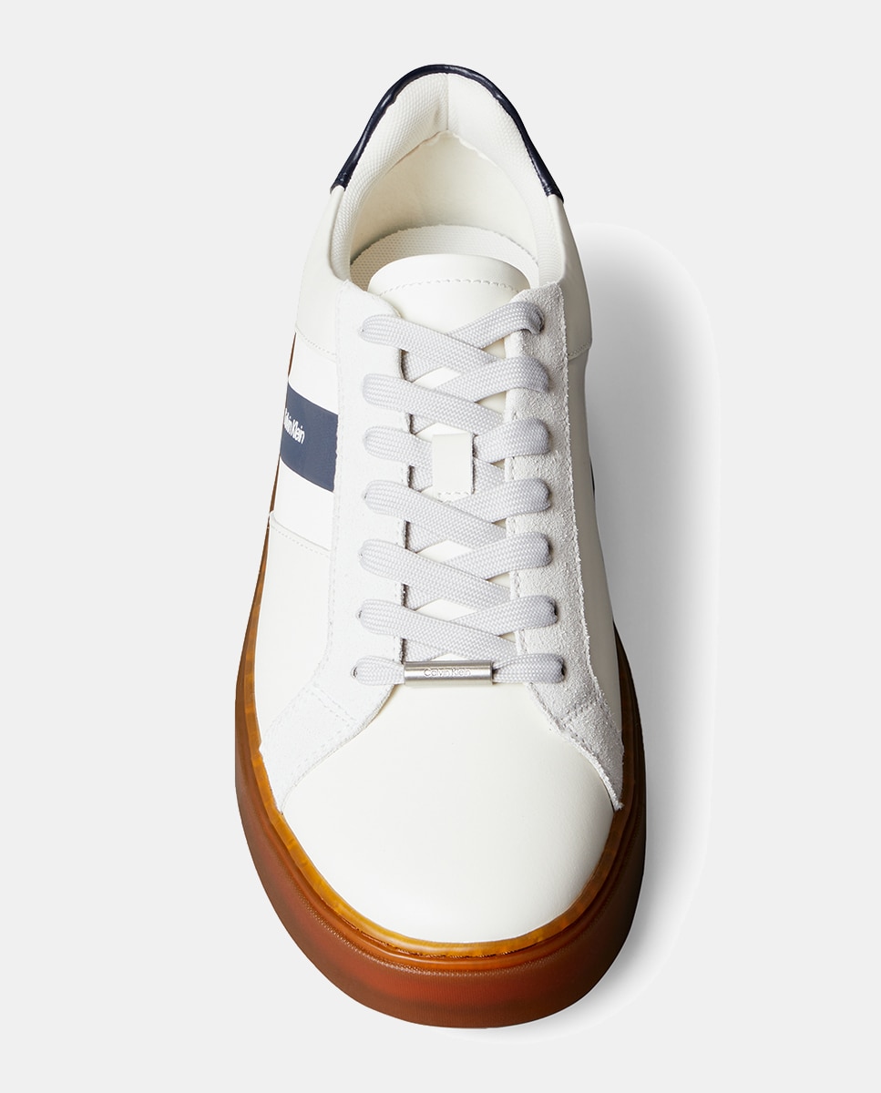Zapatilla casual de nylon - Calvin Klein - Crema Crema-4