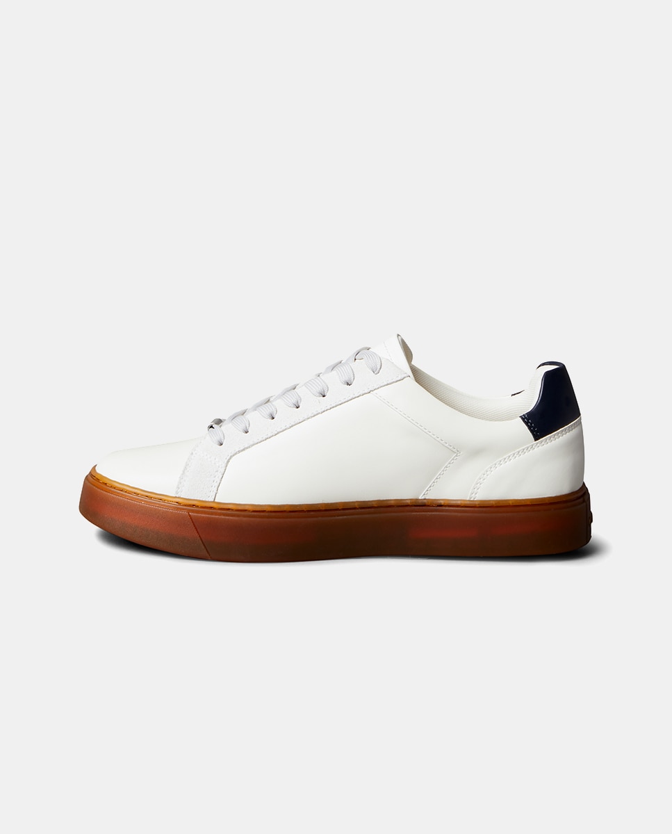 Zapatilla casual de nylon - Calvin Klein - Crema Crema-5