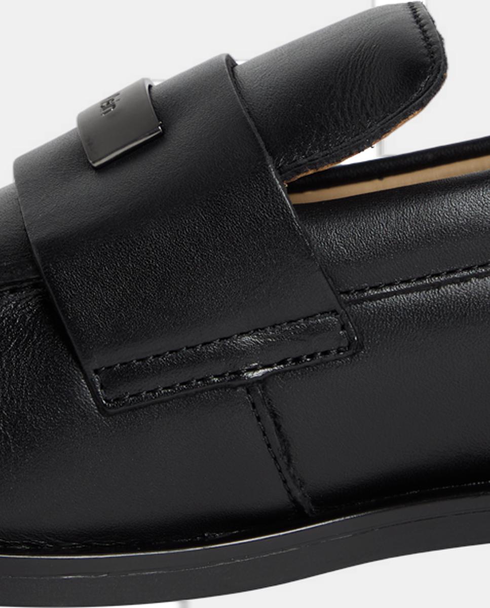 Mocassins em Pele Preto-2