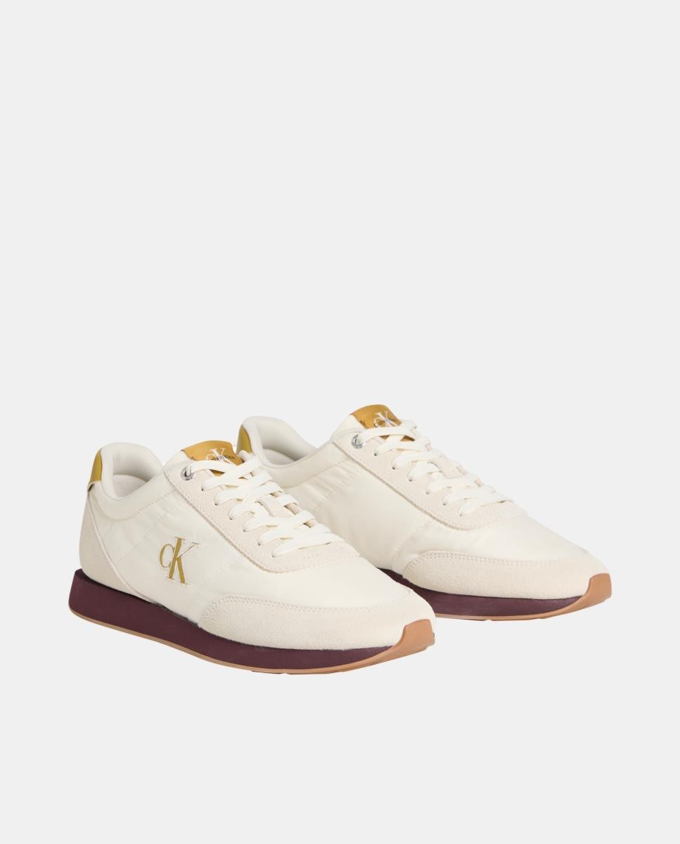 Sapatilhas Runner de Nylon Creme-3
