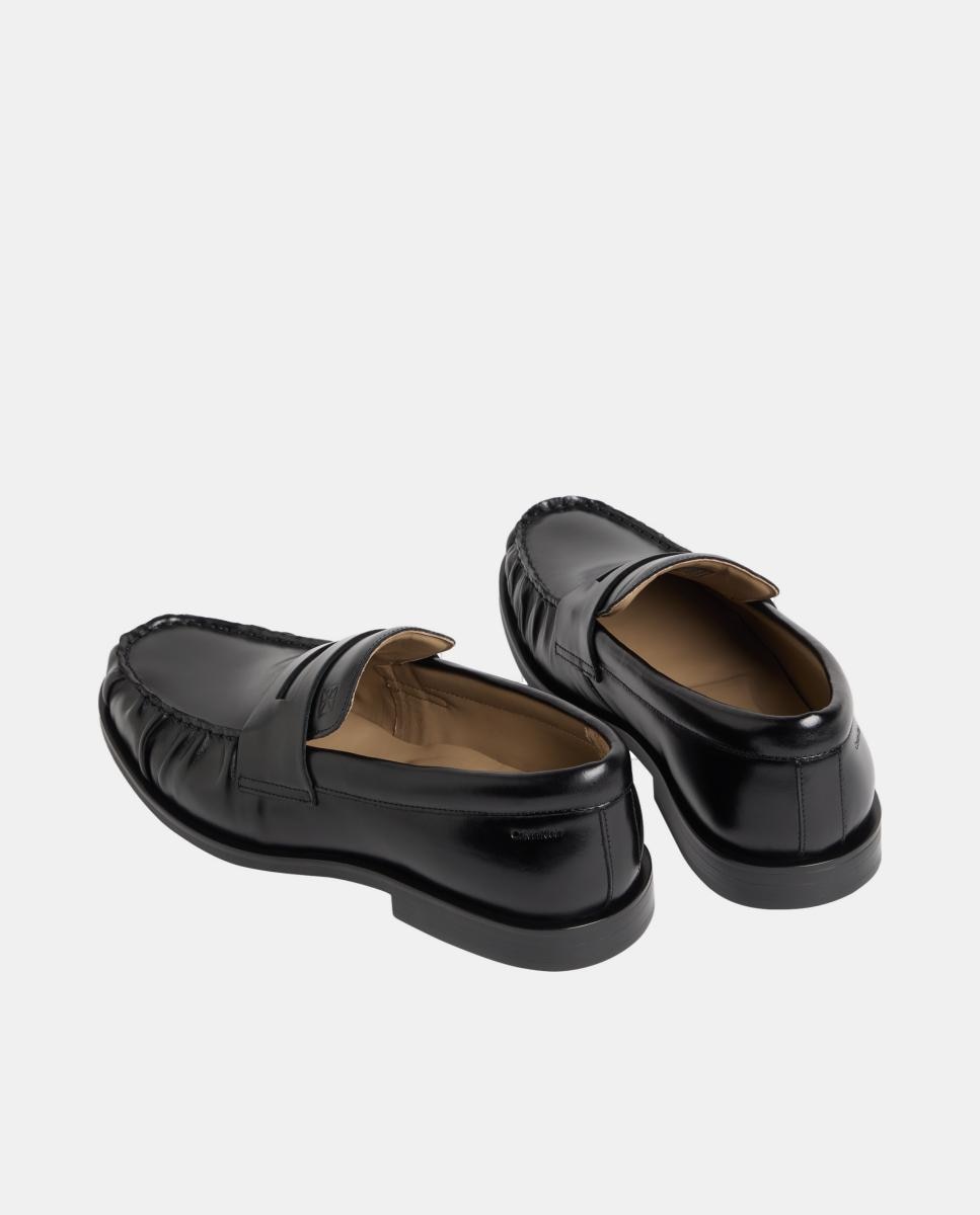 Mocassins em Pele Preto-3