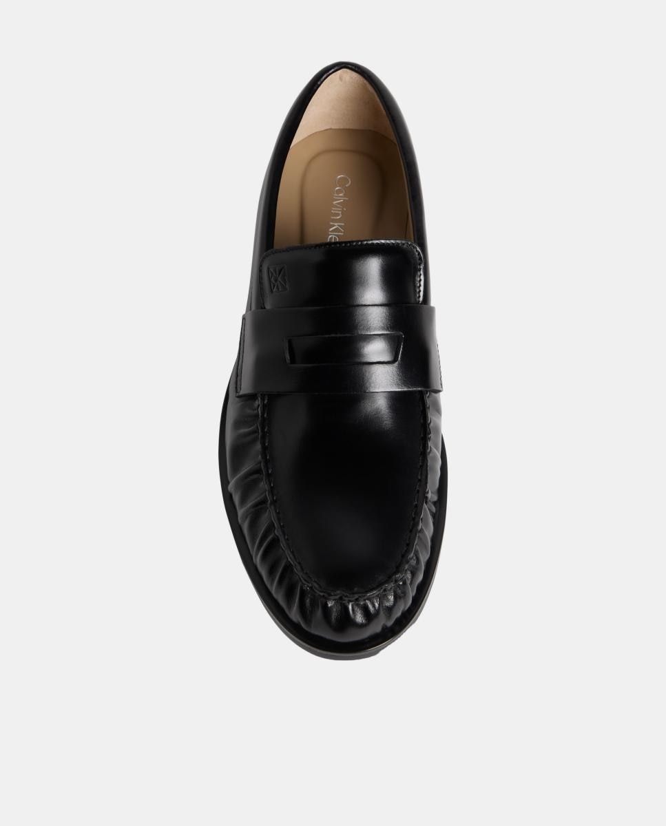 Mocassins em Pele Preto-4