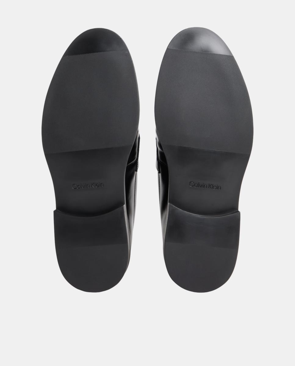 Mocassins em Pele Preto-5
