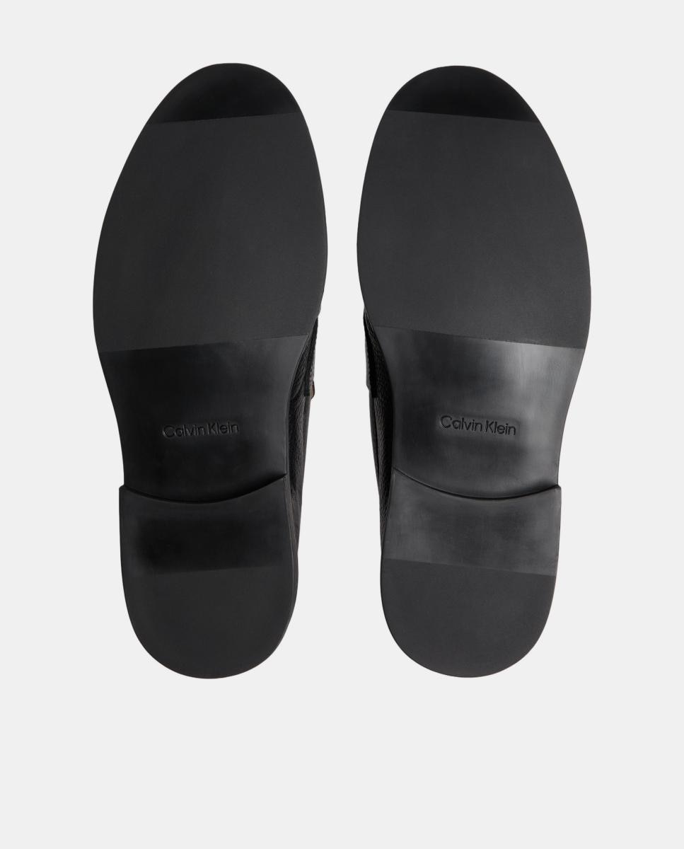 Mocassins em Pele Preto-5