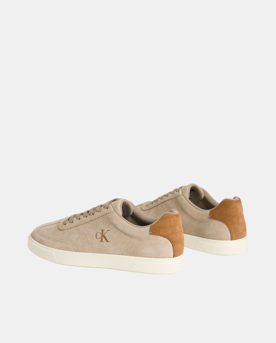 Zapatilla casco Calvin Klein de ante - Beige Beige-3