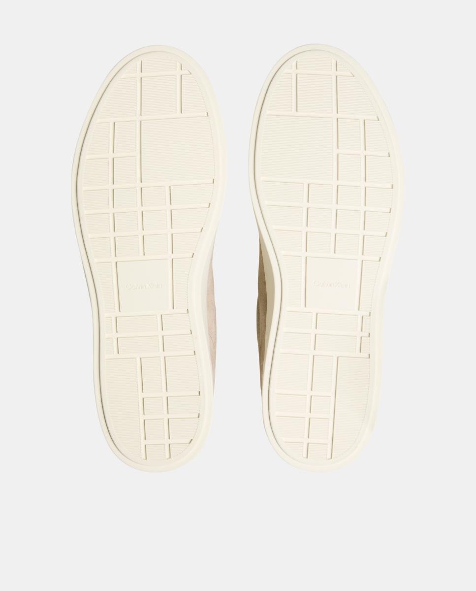 Zapatilla casco Calvin Klein de ante - Beige Beige-5