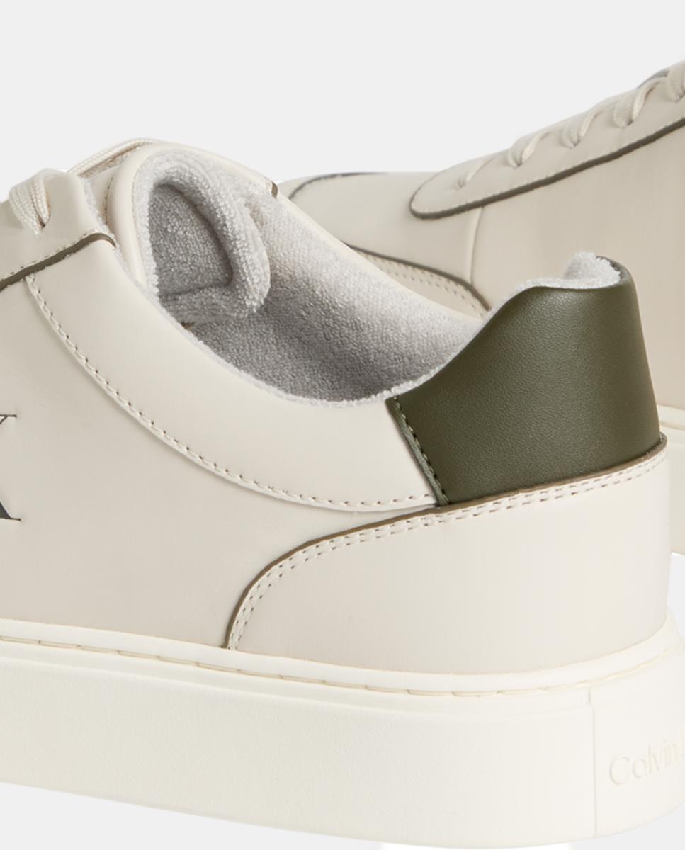 Zapatilla casco Calvin Klein de piel - Beige Beige-3