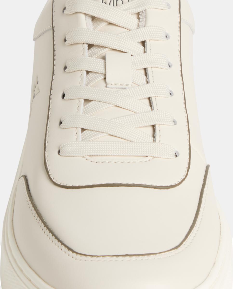 Zapatilla casco Calvin Klein de piel - Beige Beige-4