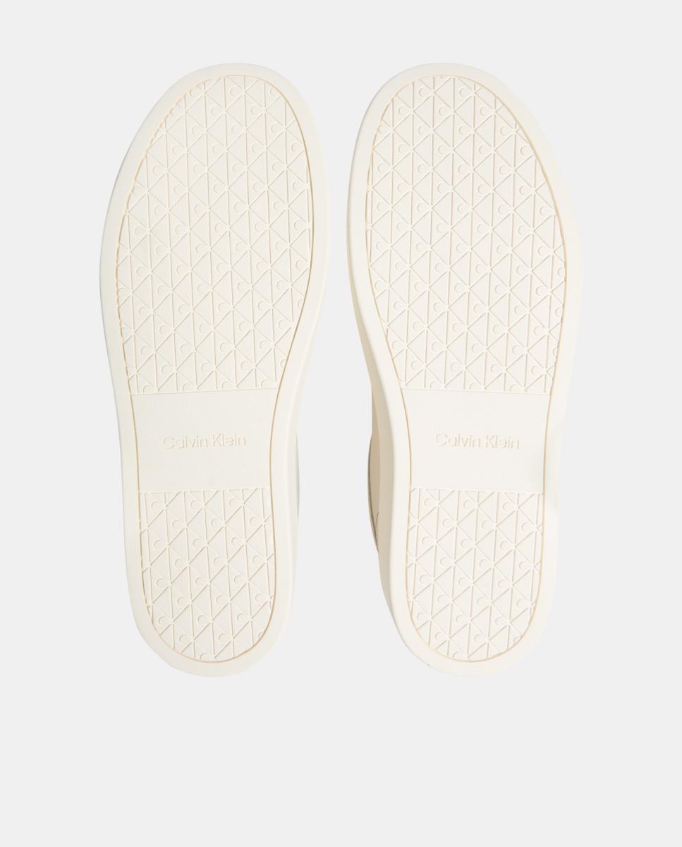 Zapatilla casco Calvin Klein de piel - Beige Beige-5