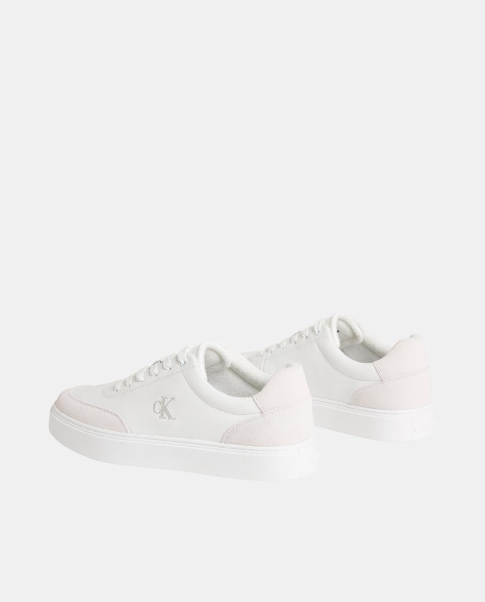 Zapatilla casco Calvin Klein de piel - Blanco Blanco-3