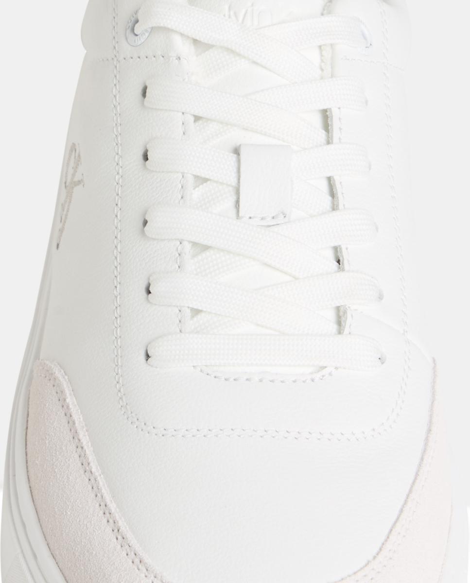 Zapatilla casco Calvin Klein de piel - Blanco Blanco-4
