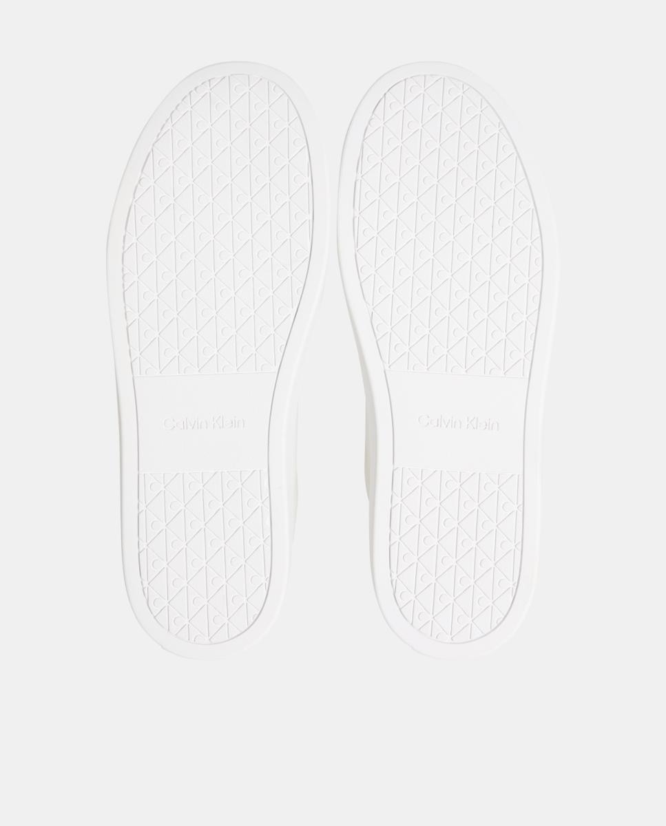 Zapatilla casco Calvin Klein de piel - Blanco Blanco-5
