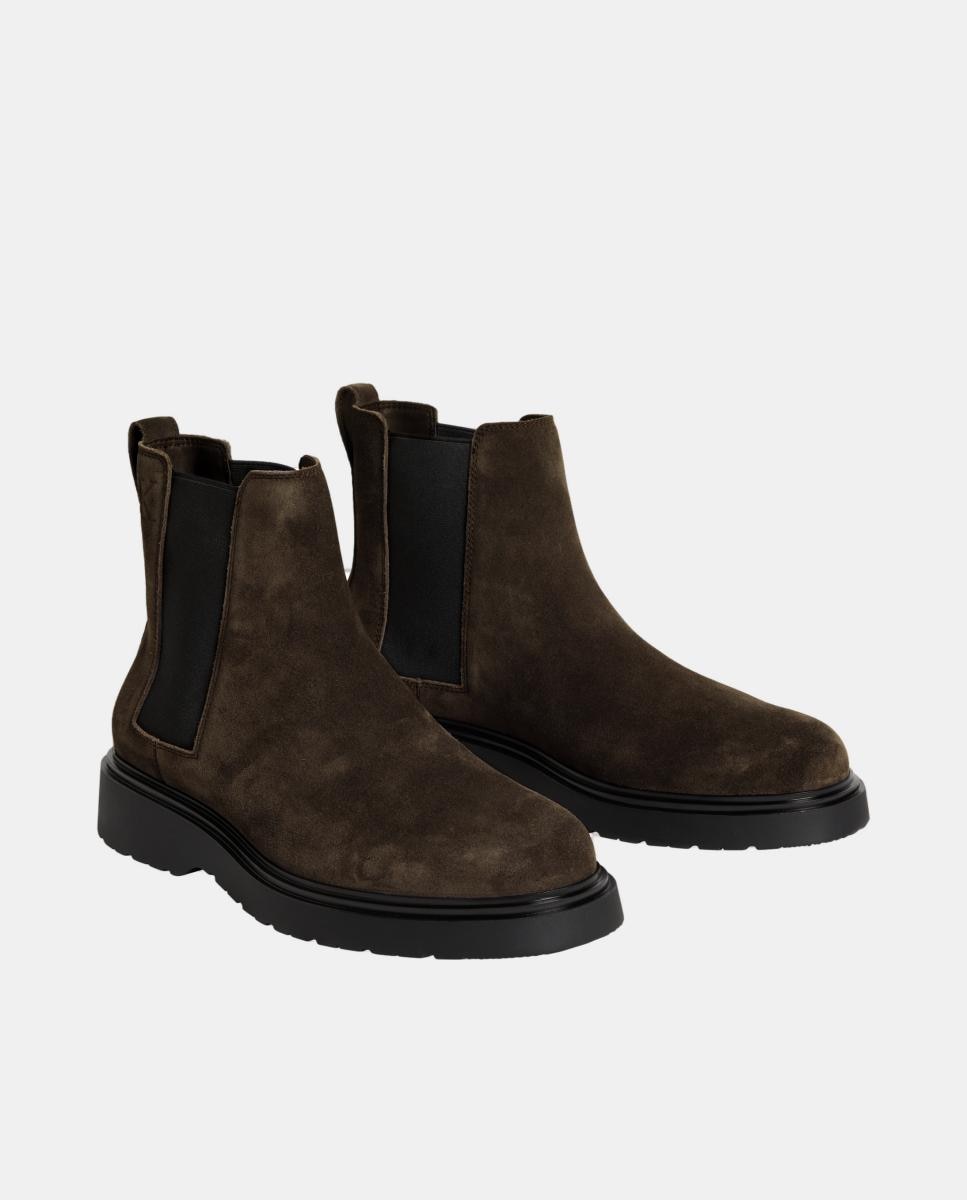 Bota Calvin Klein de piel - Marrón oscuro Marrón oscuro-2