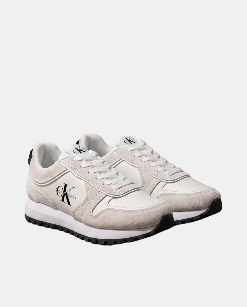 Sapatilhas Runner em Pele Branco-2