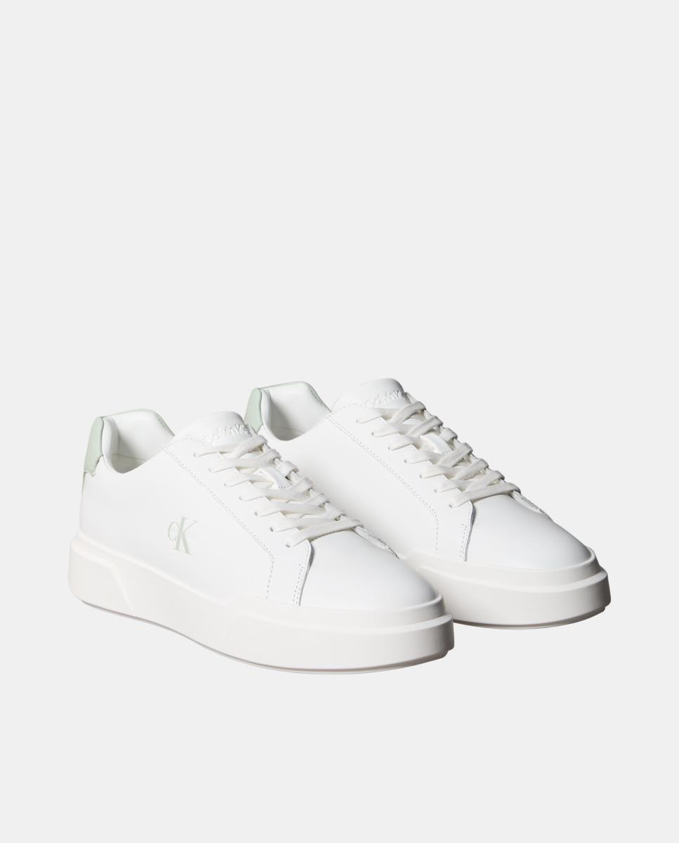 Imagen 2 de Zapatilla casco Calvin Klein de piel - Blanco Blanco