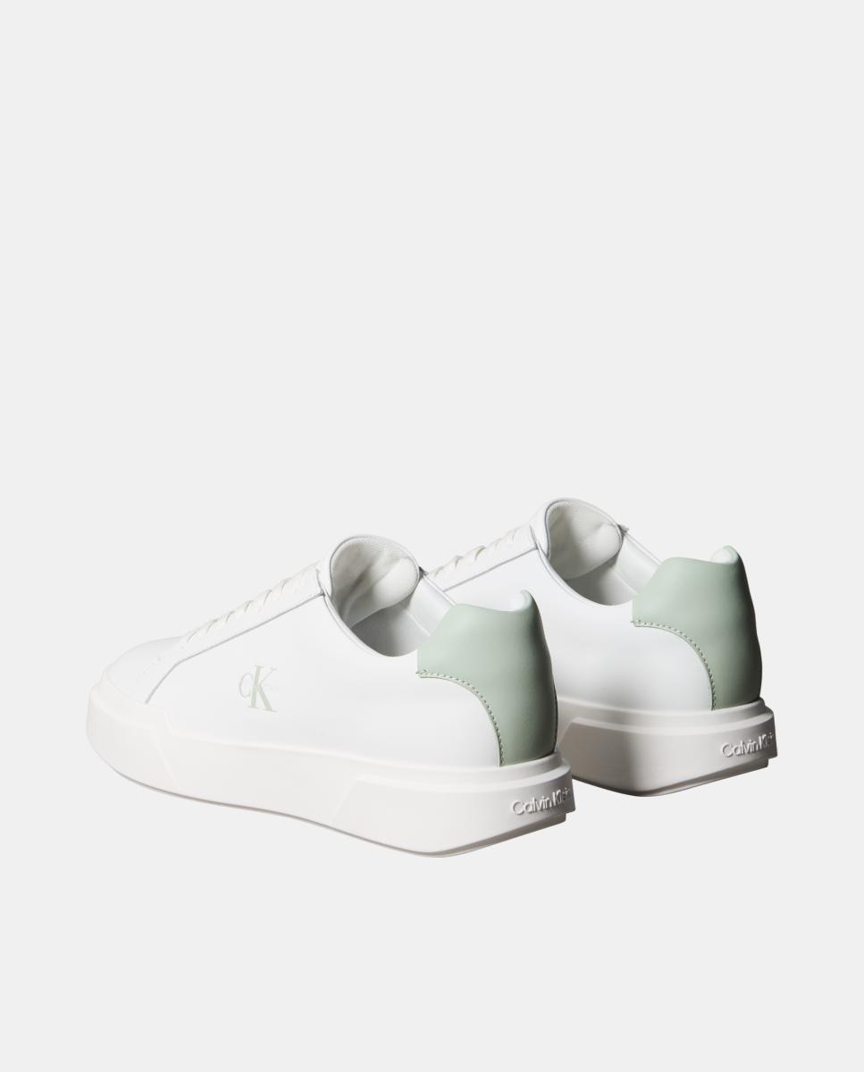 Imagen 3 de Zapatilla casco Calvin Klein de piel - Blanco Blanco