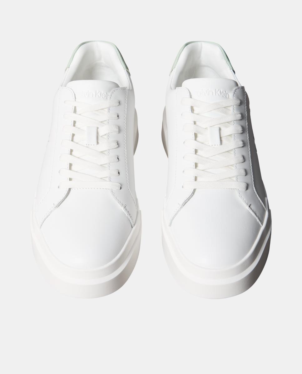 Imagen 4 de Zapatilla casco Calvin Klein de piel - Blanco Blanco
