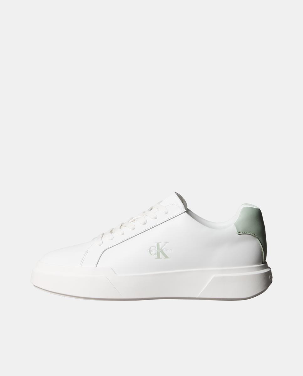 Imagen 6 de Zapatilla casco Calvin Klein de piel - Blanco Blanco