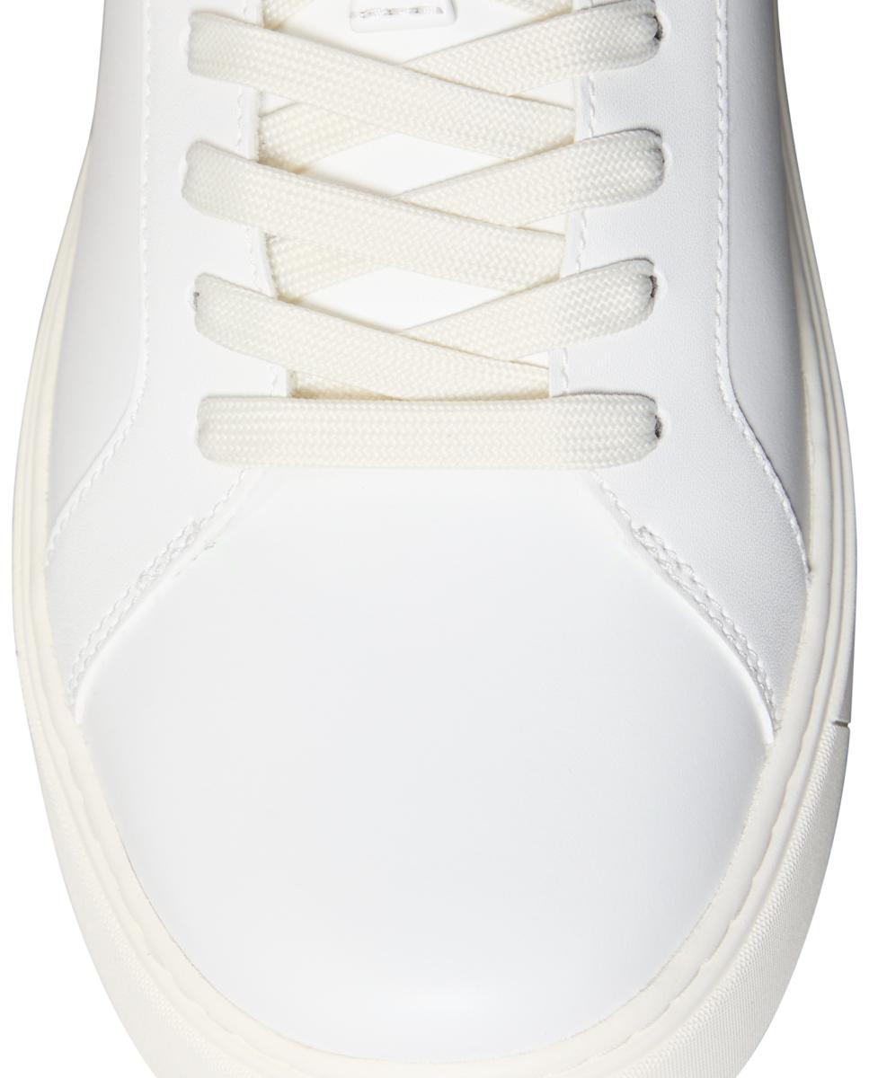 Imagen 7 de Zapatilla casco Calvin Klein de piel - Blanco Blanco
