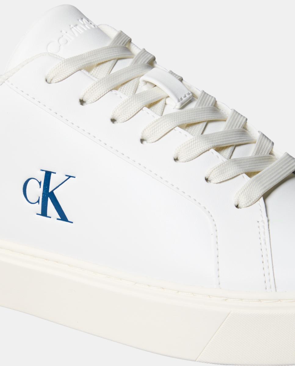 Imagen 8 de Zapatilla casco Calvin Klein de piel - Blanco Blanco