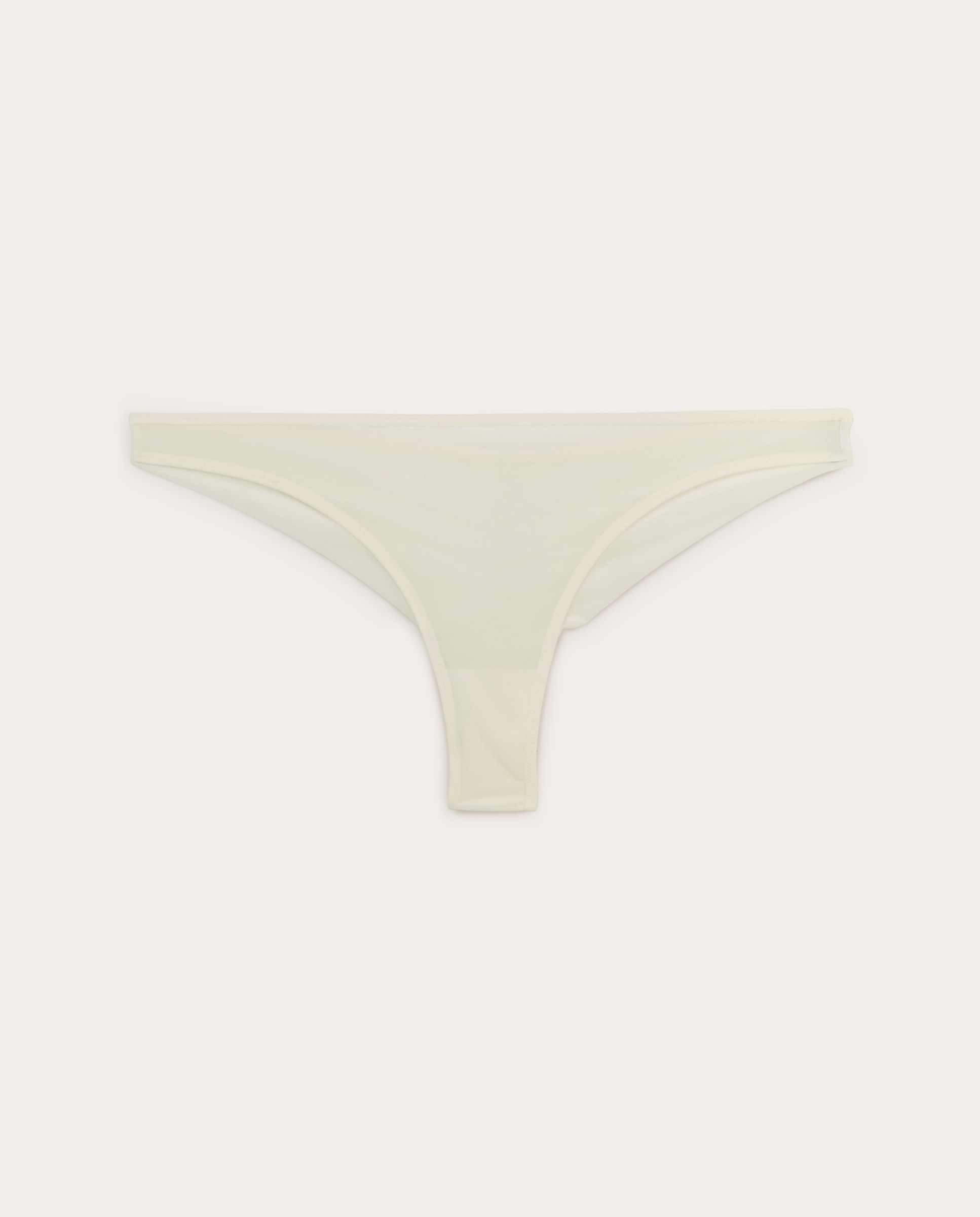 Imagen 0 de Tanga de tul liso Blanco