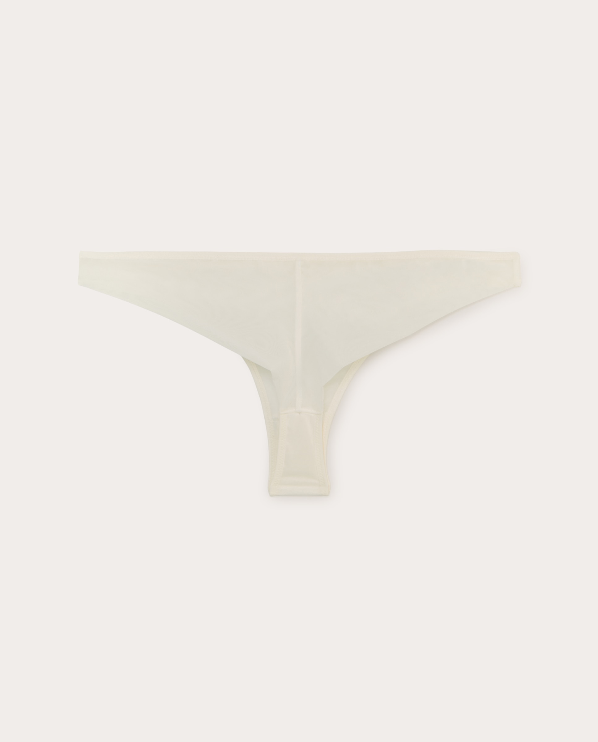 Tanga de tul liso - Blanco Blanco-2
