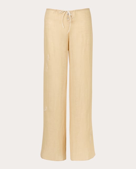 Pantalón recto Amy de lino