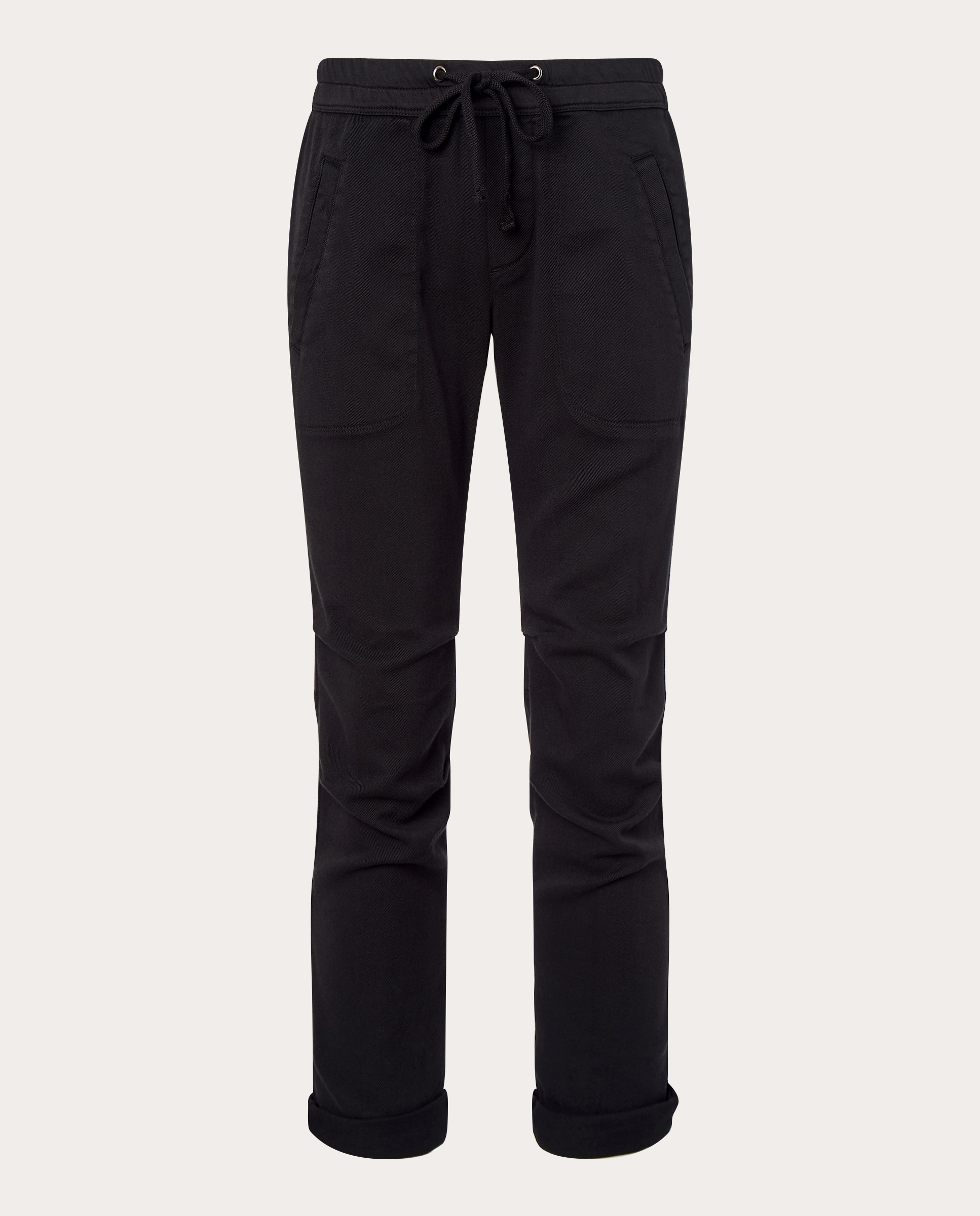 Imagen 0 de Pantalón recto de algodón Negro