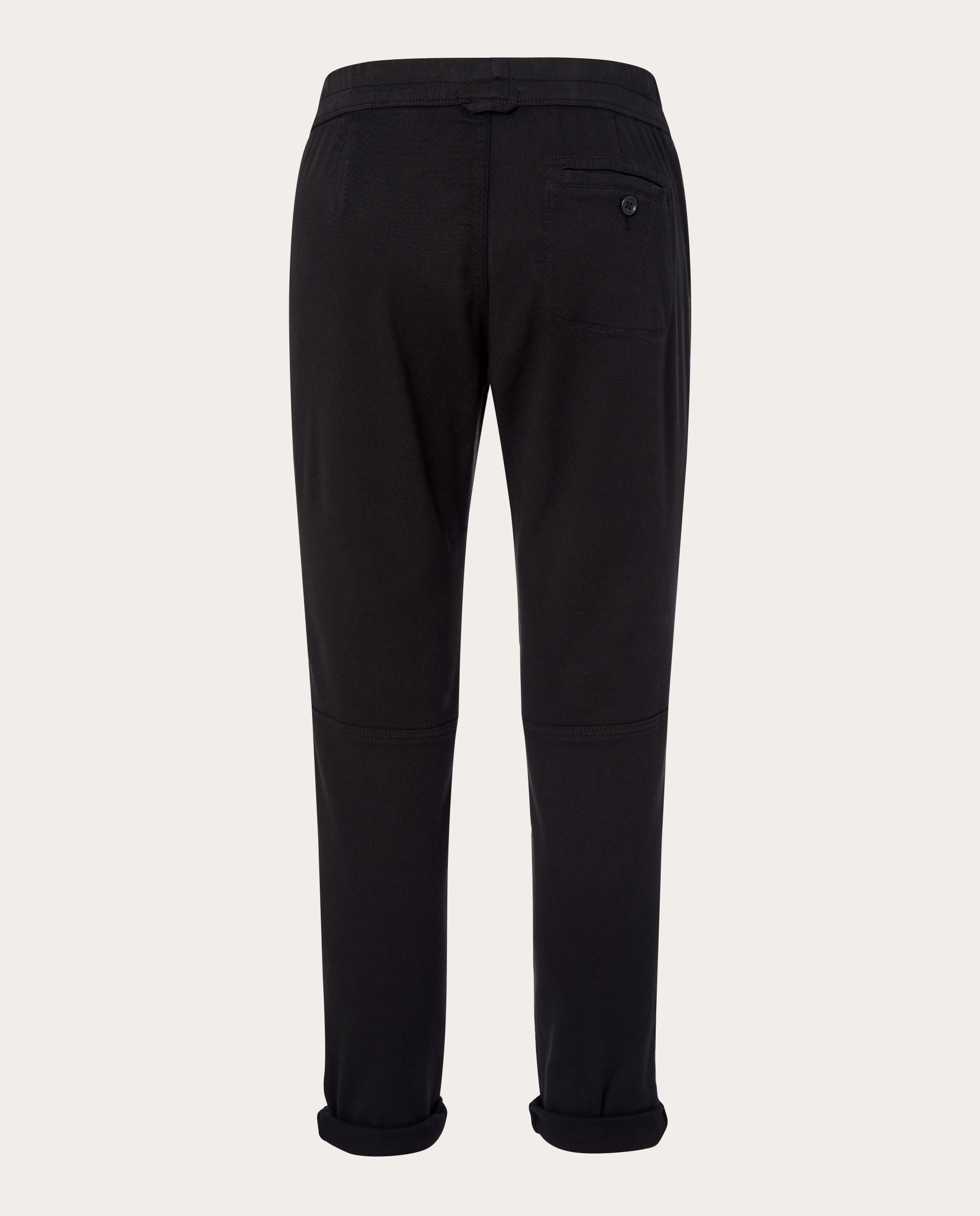 Pantalón recto de algodón - Negro Negro-2