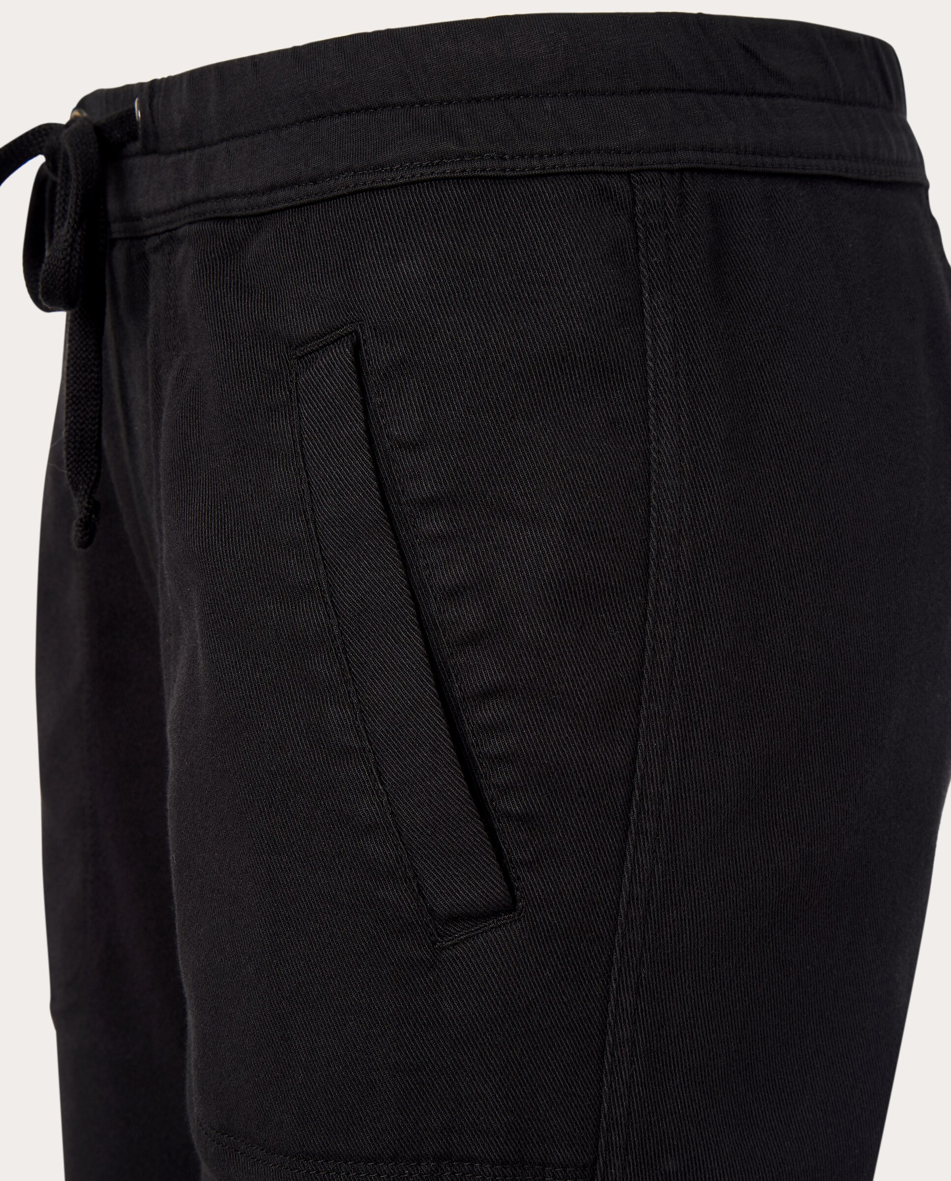 Pantalón recto de algodón - Negro Negro-4