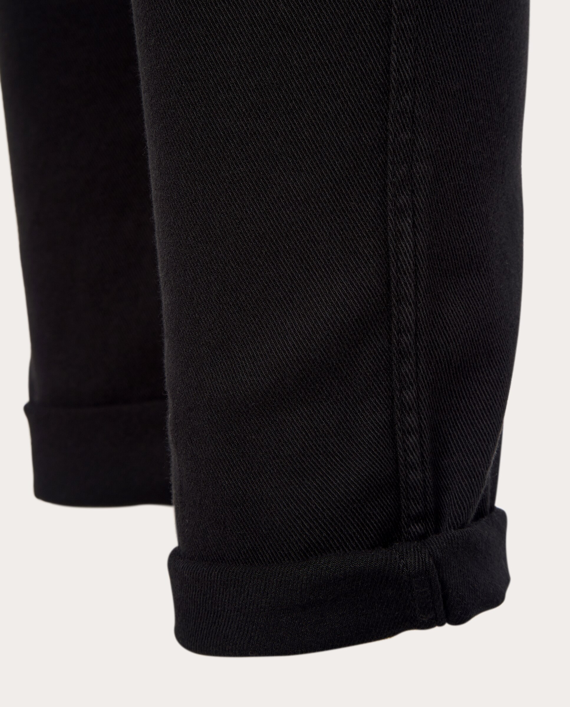 Pantalón recto de algodón - Negro Negro-6