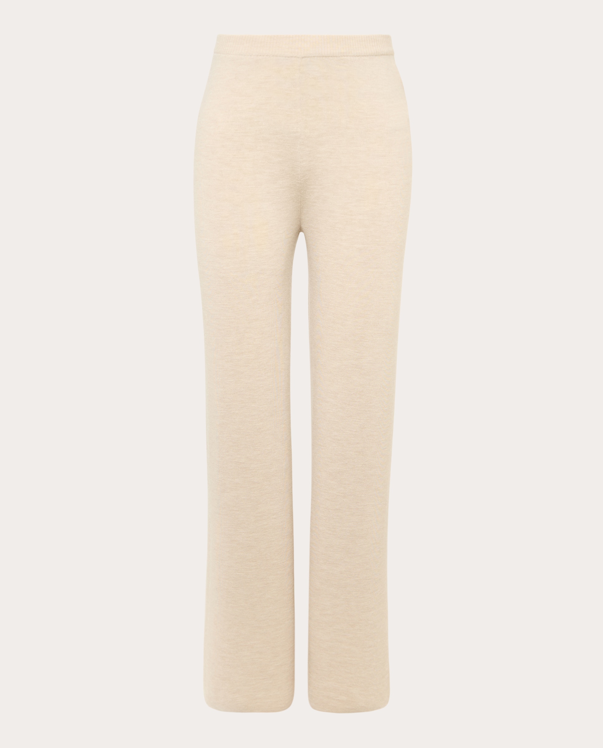 Imagen 0 de Pantalones rectos de lana Crudo