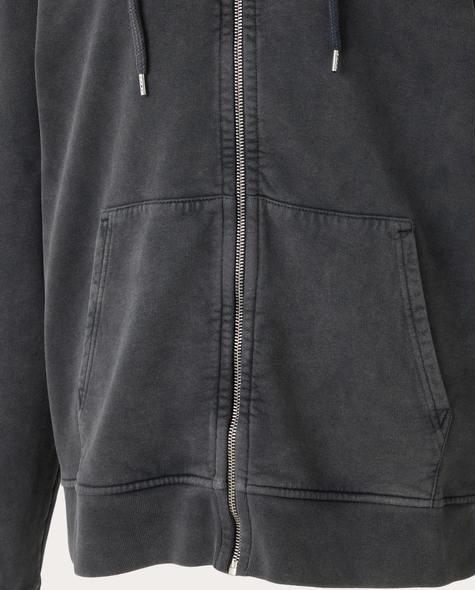 Sudadera de algodón Negro-3