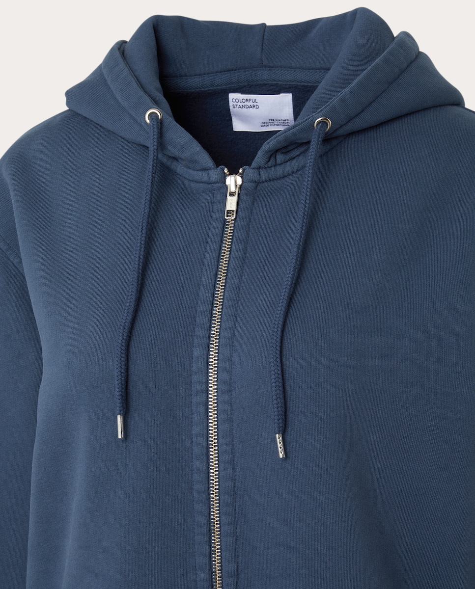 Sudadera de algodón Azul-4