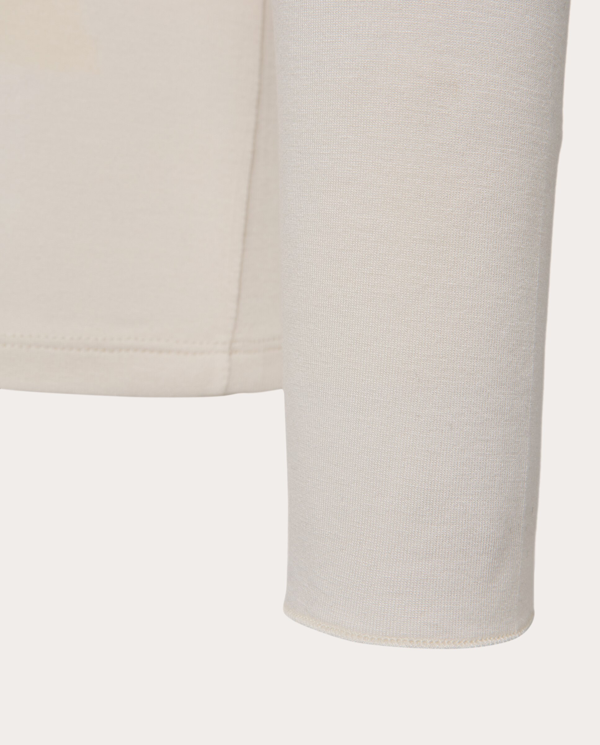 Camiseta fluida de escote barco - Crema Crema-3