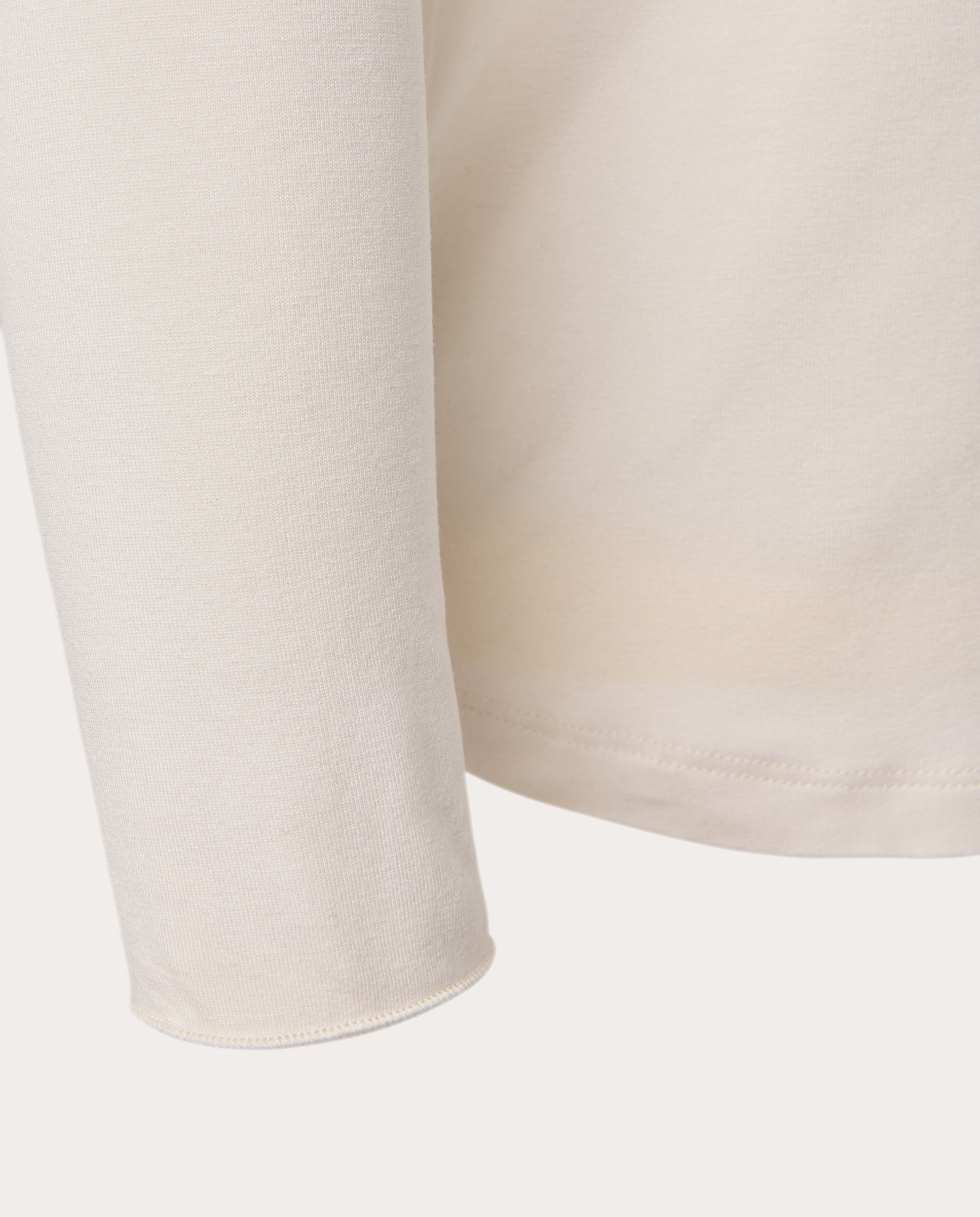 Imagen 4 de Camisa de punto con cuello abierto - Crema Crema