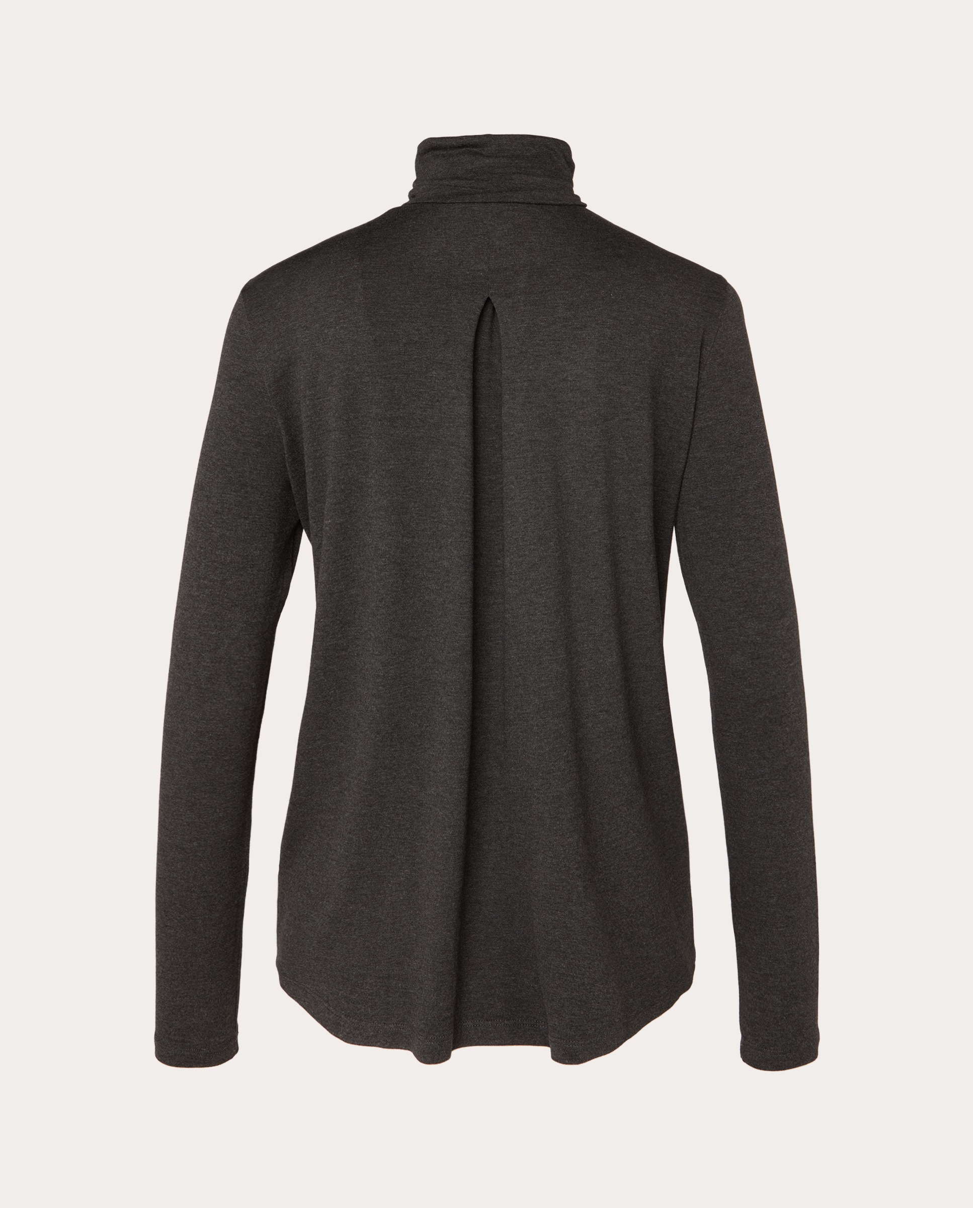 Camiseta de cuello alto - Gris oscuro Gris oscuro-2