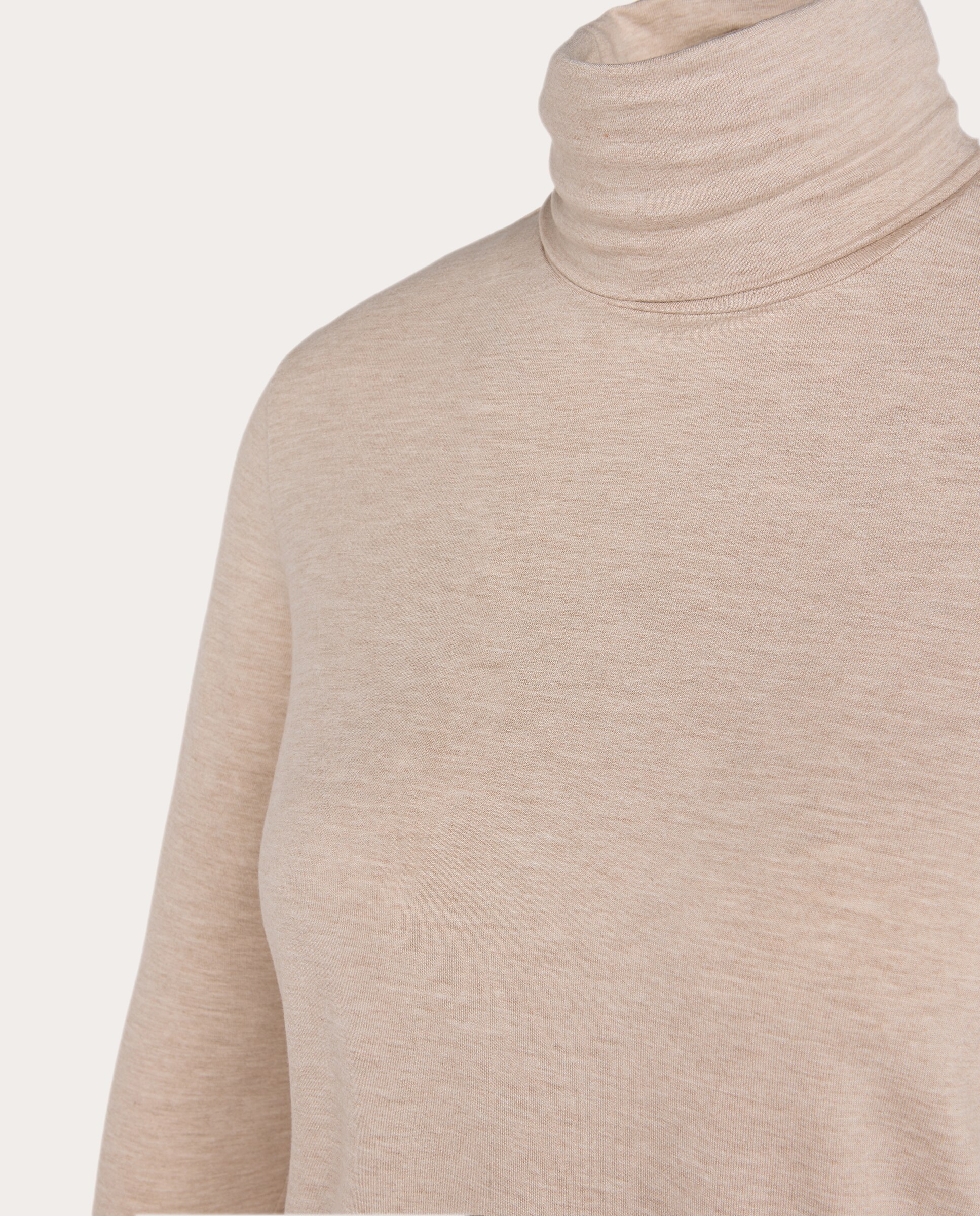 Imagen 4 de Camiseta de cuello alto - Beige Beige