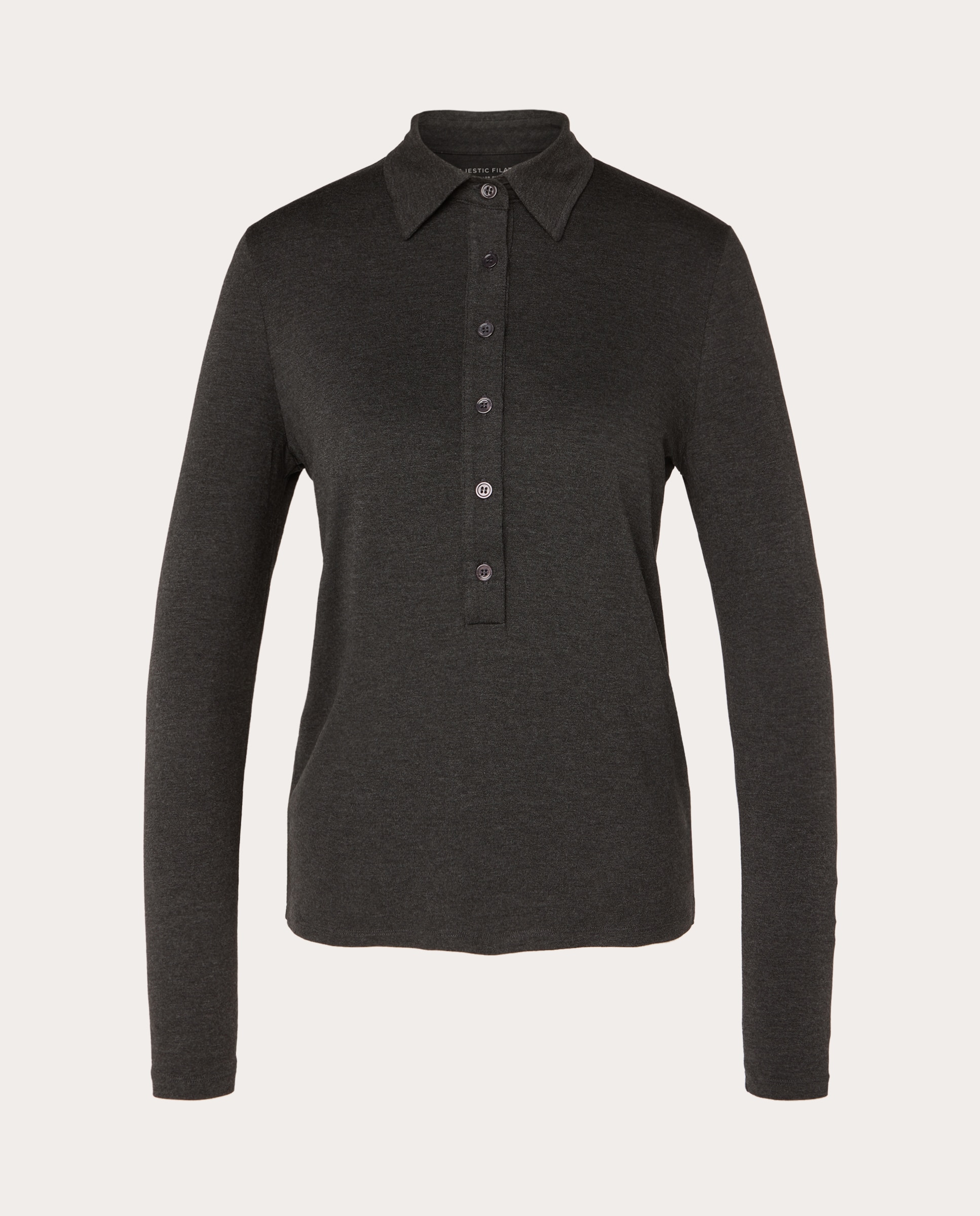 Imagen 1 de Camisa de cachemir con elegancia relajada Gris oscuro