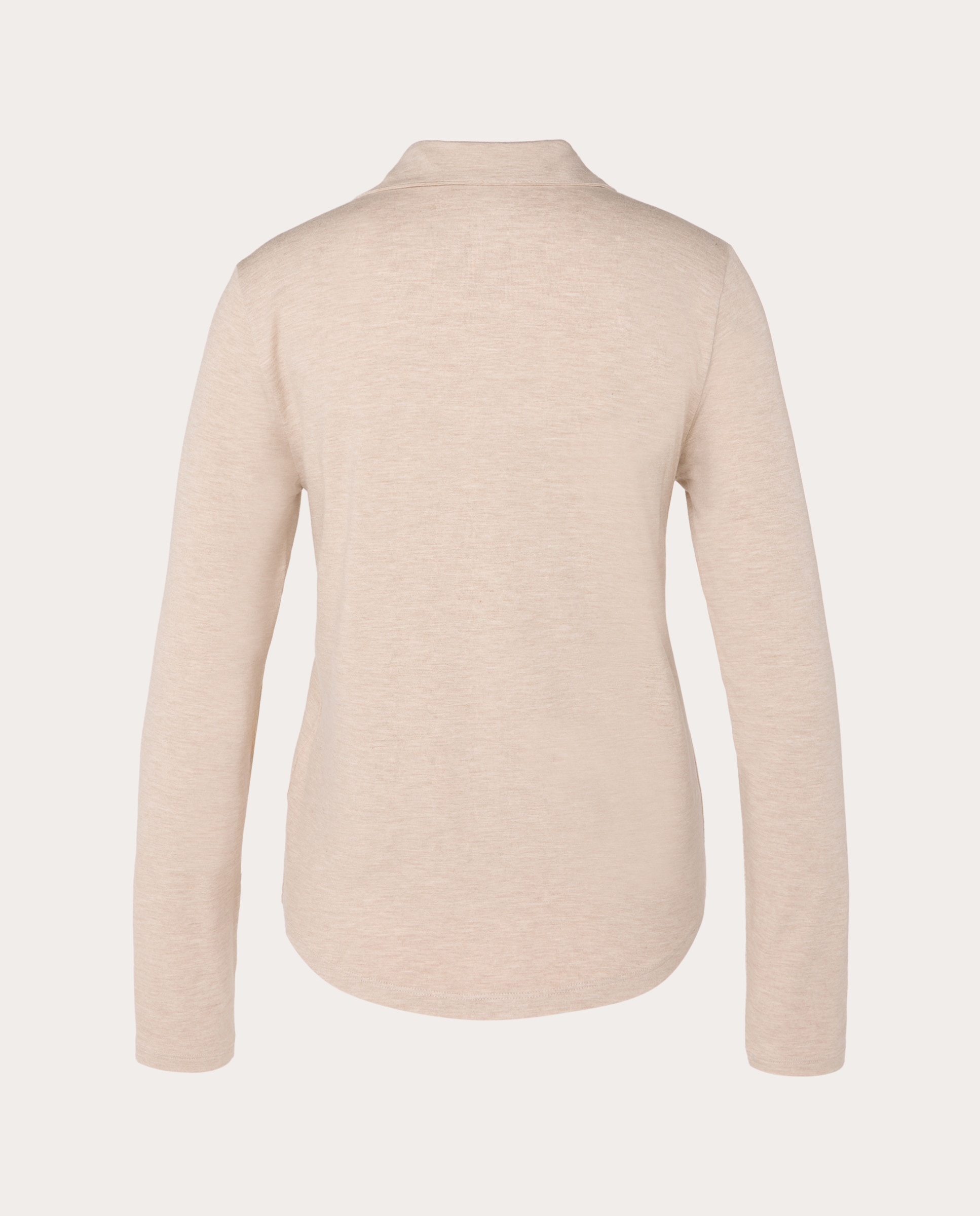 Camisa Fluida com Bolsos Utilitários Bege-2