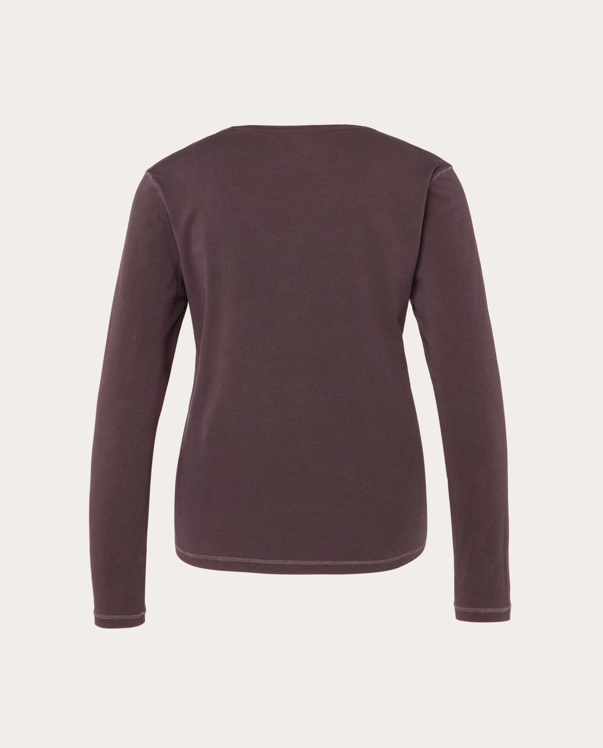 T-shirt Fluida com Decote em Bico Roxo-2