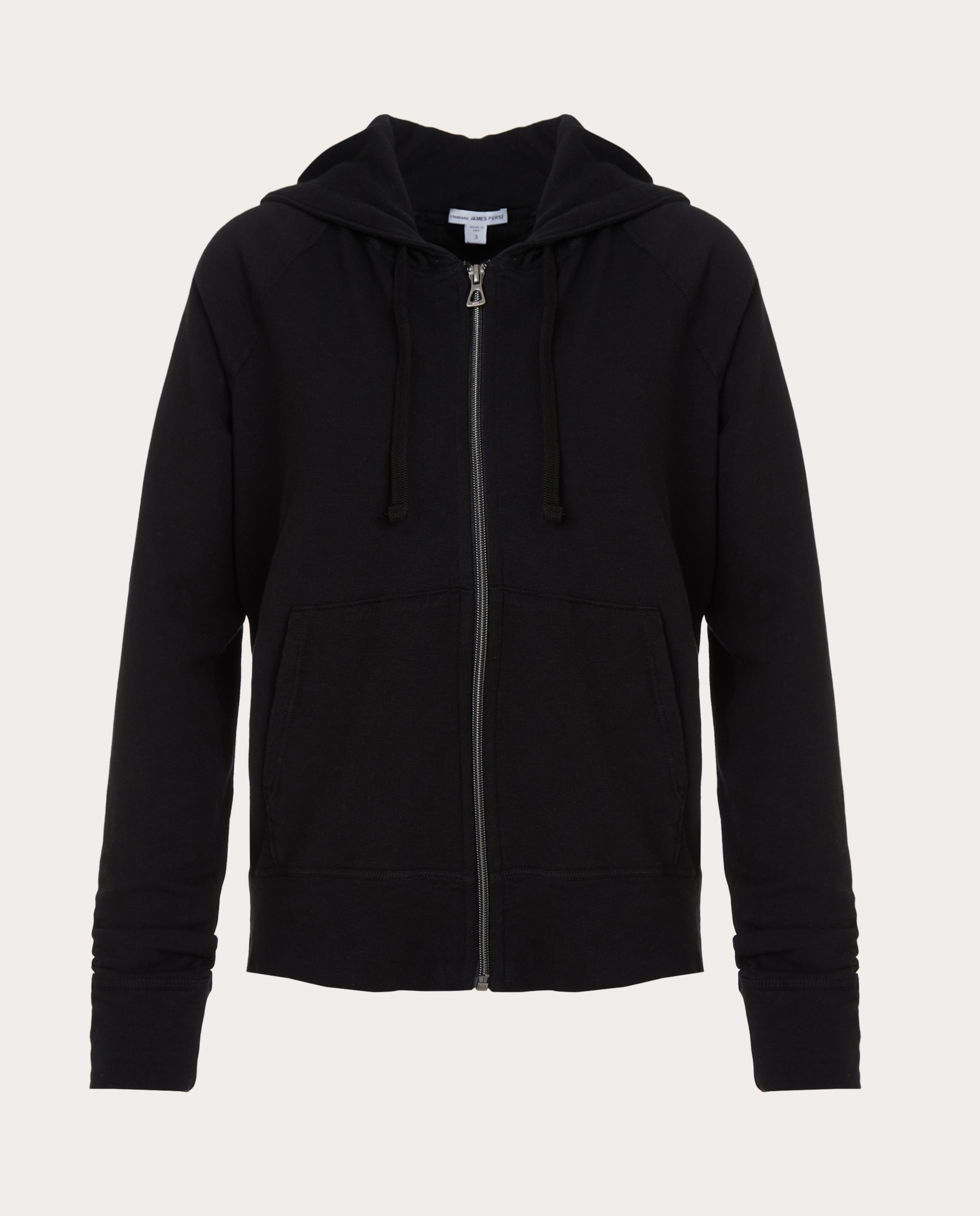 Imagen 1 de Sudadera vintage con cremallera Negro