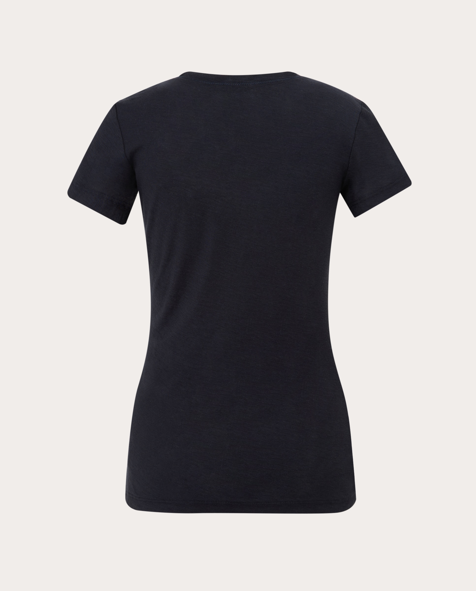 Imagen 2 de Camiseta de algodón con escote en V - Gris oscuro Gris oscuro