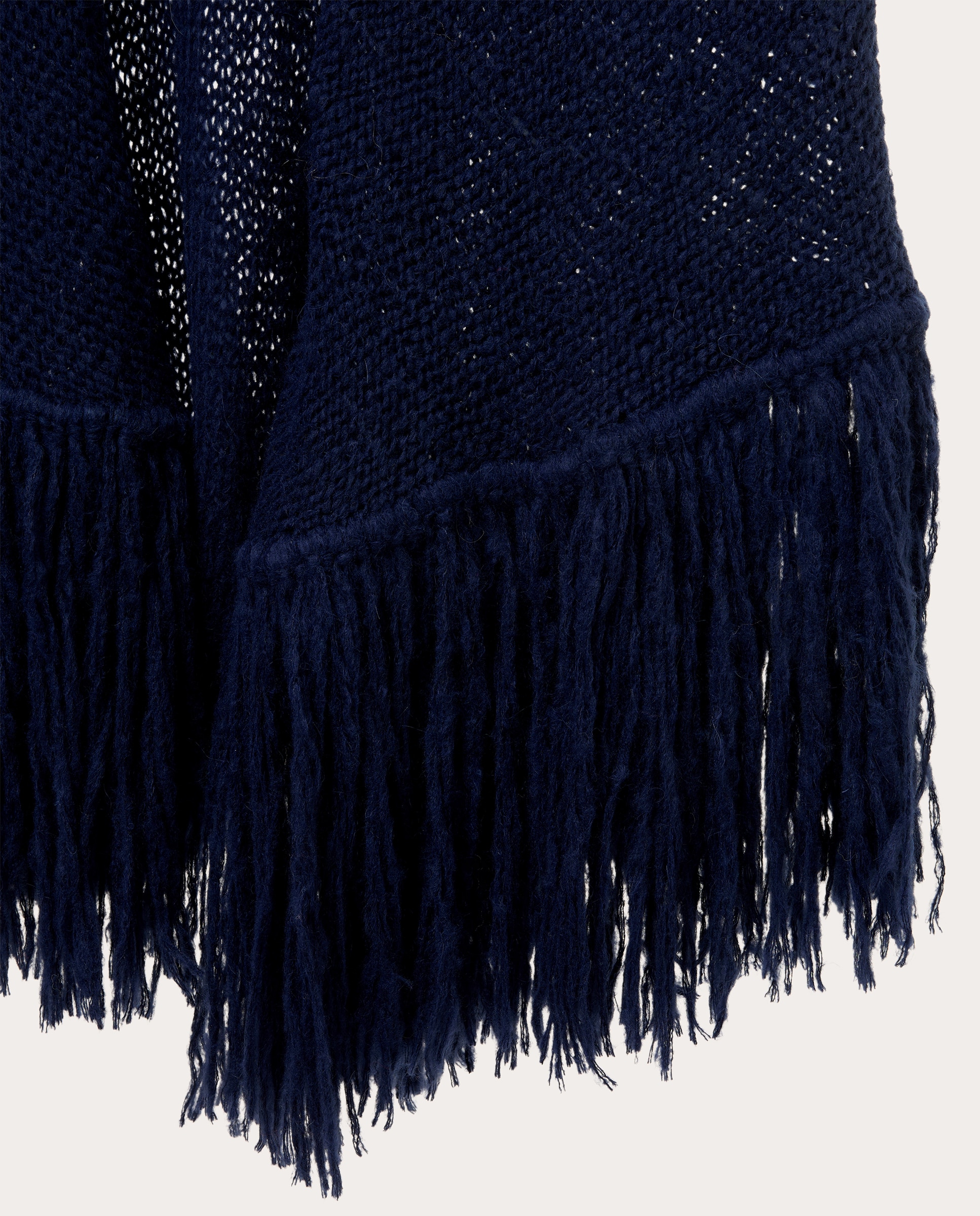 Chal de lana - Azul oscuro Azul oscuro-3