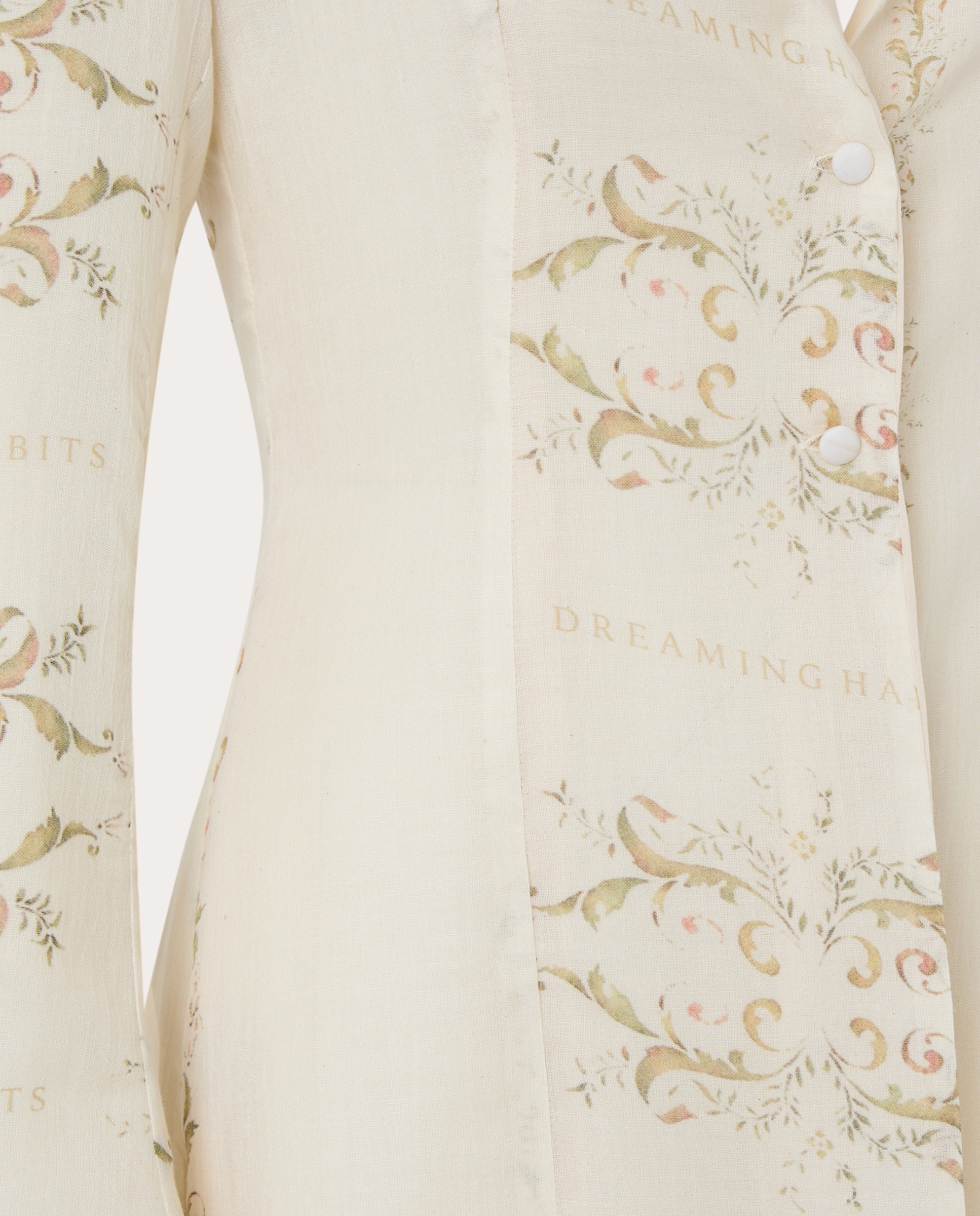 Imagen 3 de Bata Fleur de algodón - Crema Crema