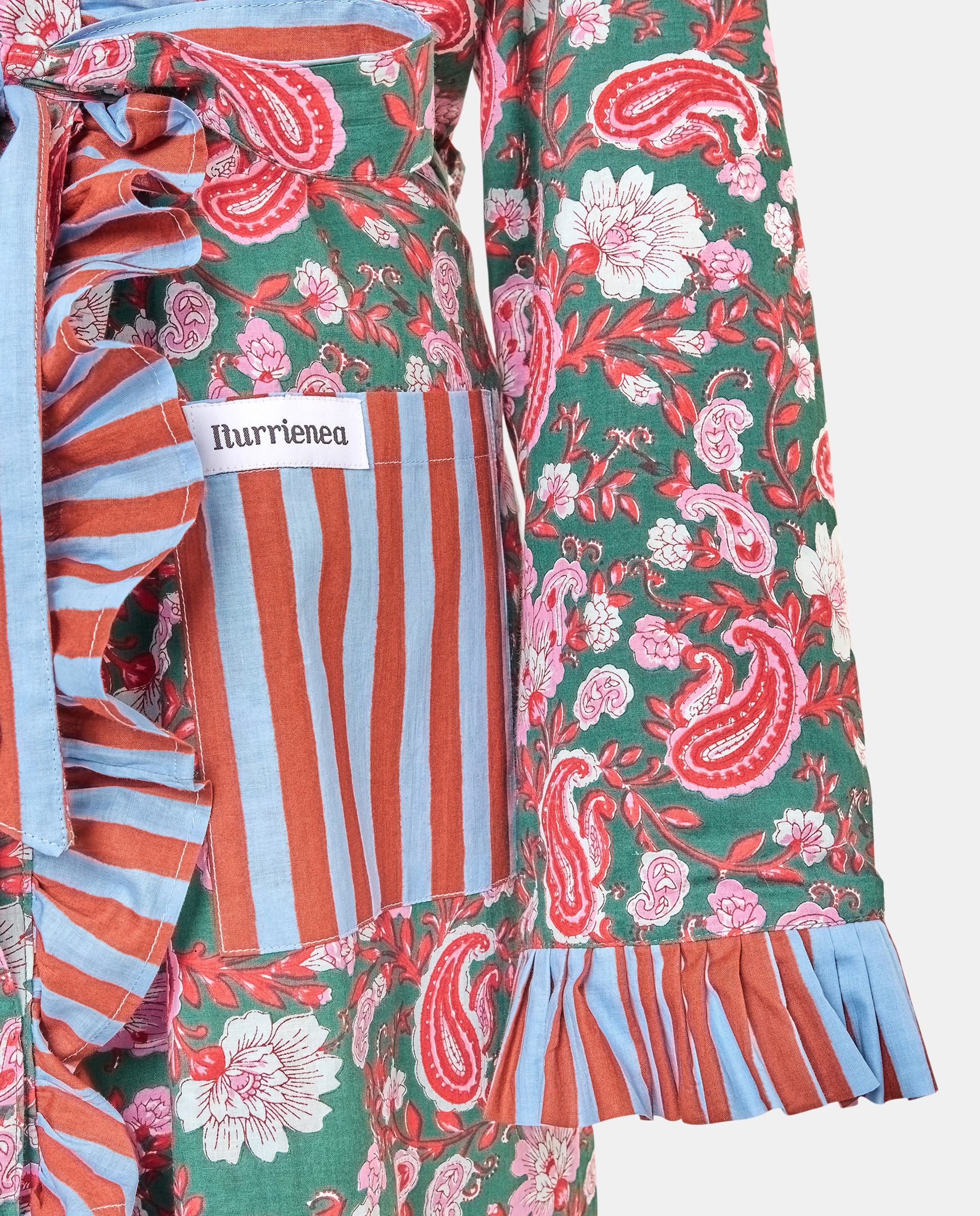 Bata reversible paisley - Verde Verde-4