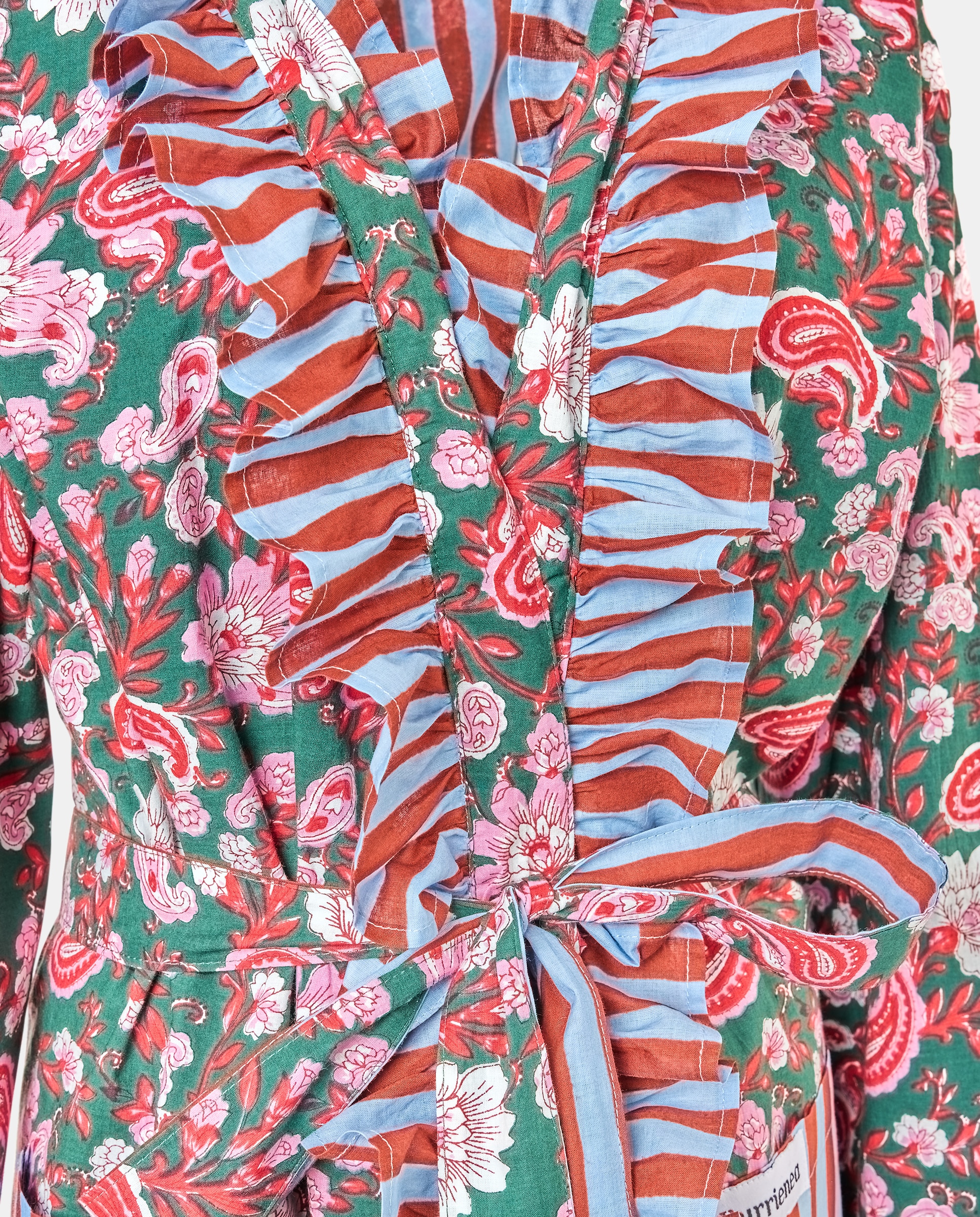 Bata reversible paisley - Verde Verde-5