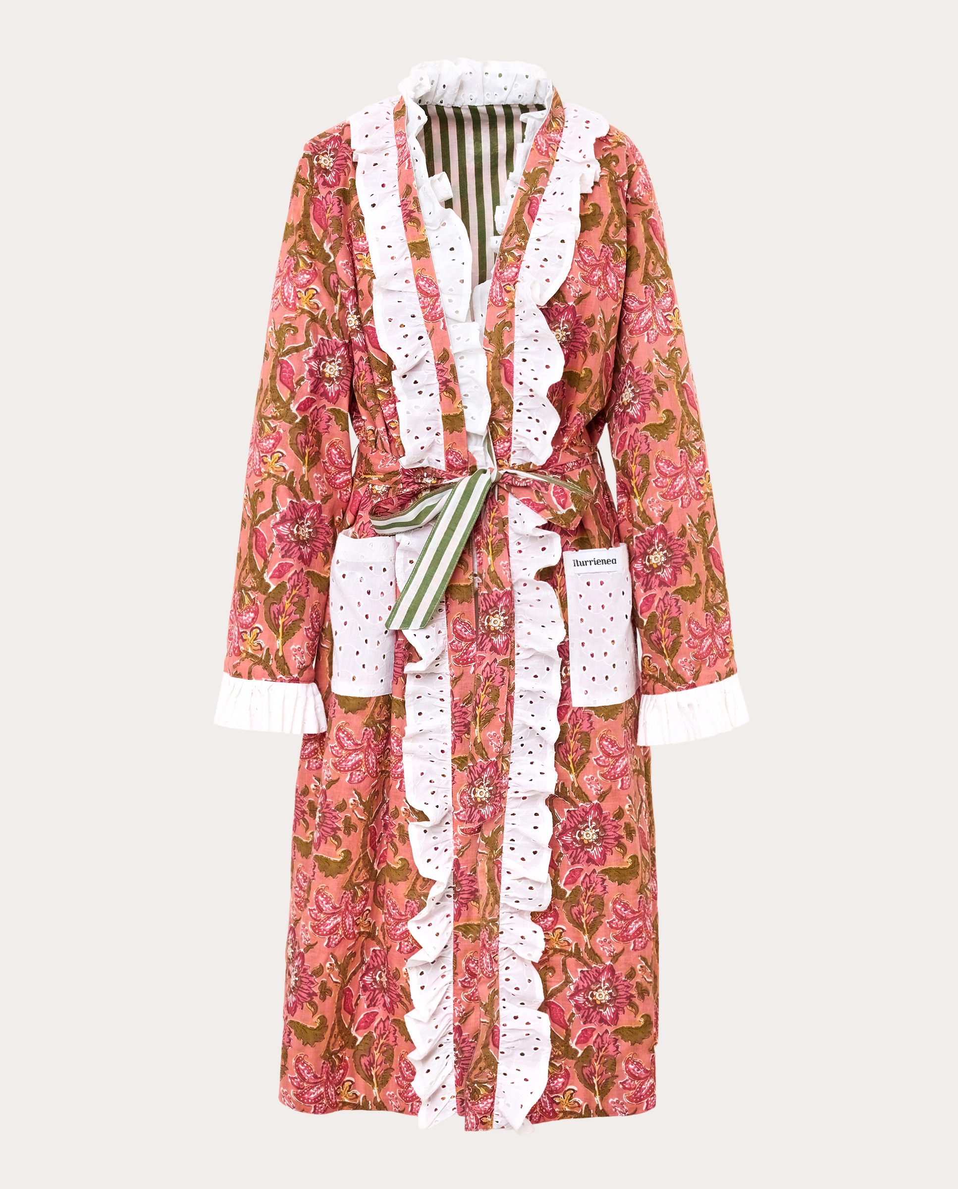 Imagen 1 de Bata reversible floral Rosa