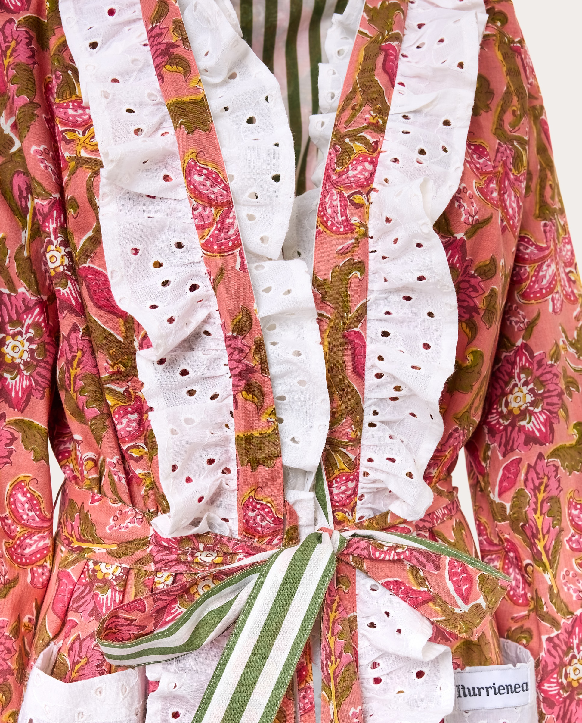 Imagen 4 de Bata reversible floral - Rosa Rosa