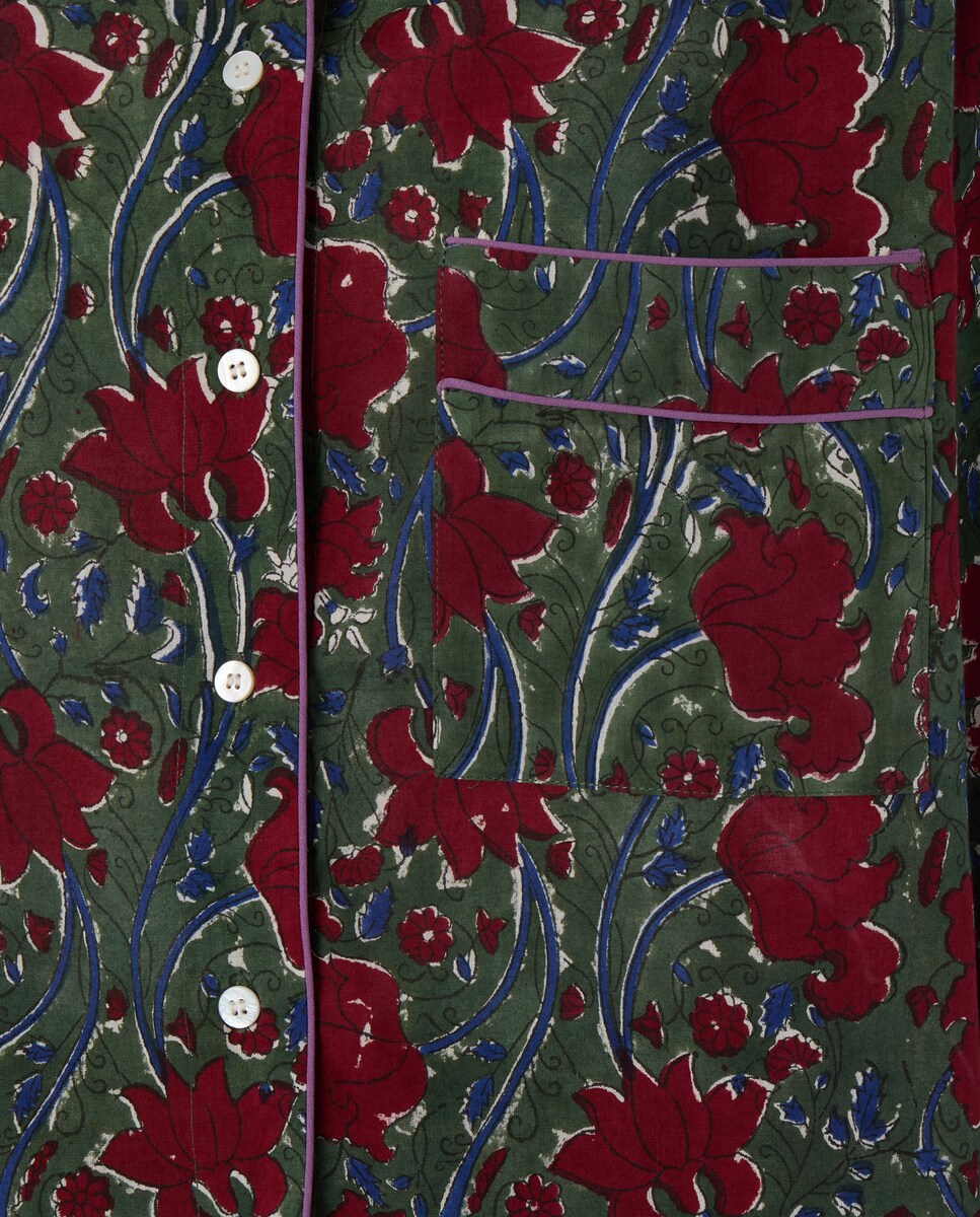 Pijama de algodón Azul oscuro-3